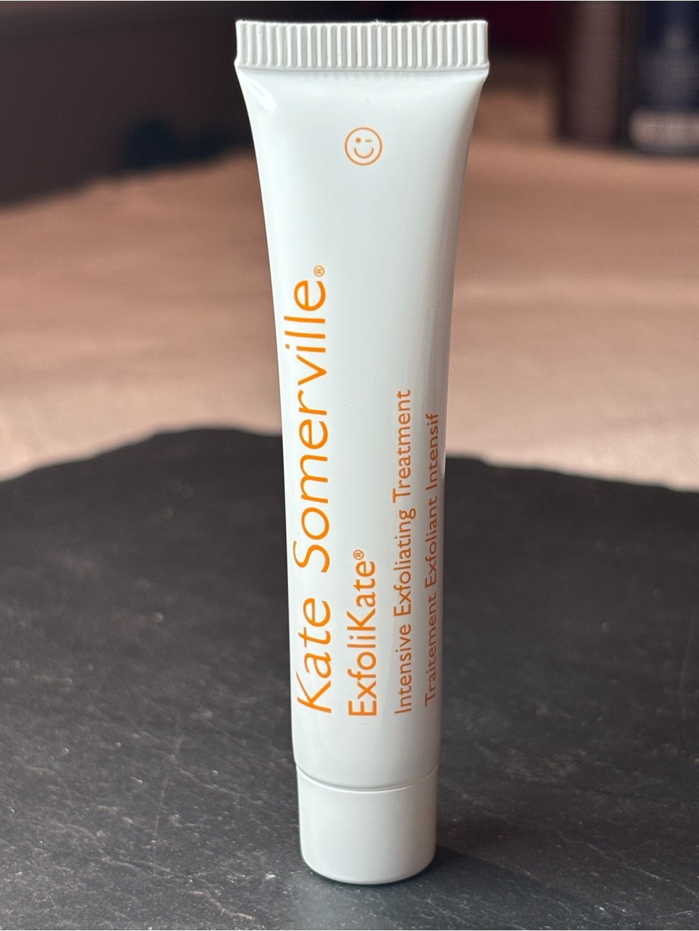 Kate Somerville White Tube with Orange Text ExfoliKate Treatment - Travel Size